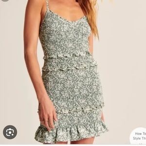 Abercrombie & Fitch Smocked Mini Dress